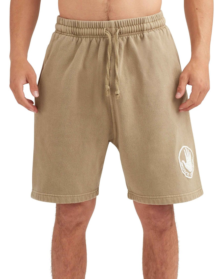 Men Jerry Leigh Shorts | The Jogger Fleece Shorts Sand