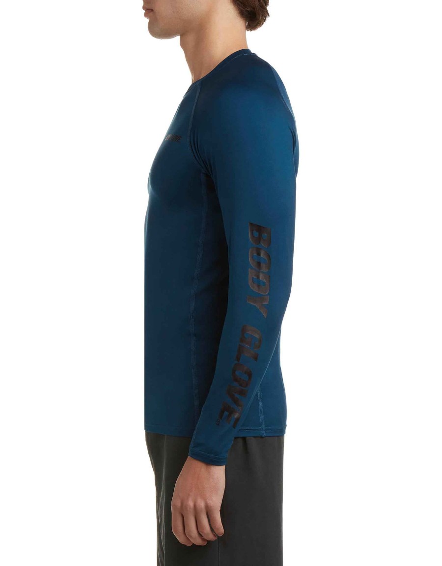 Swimwear Jerry Leigh Rash Guards & Sun Protection | Catalina Upf 50+ Long-Sleeve Sun Shirt Harbor Blue