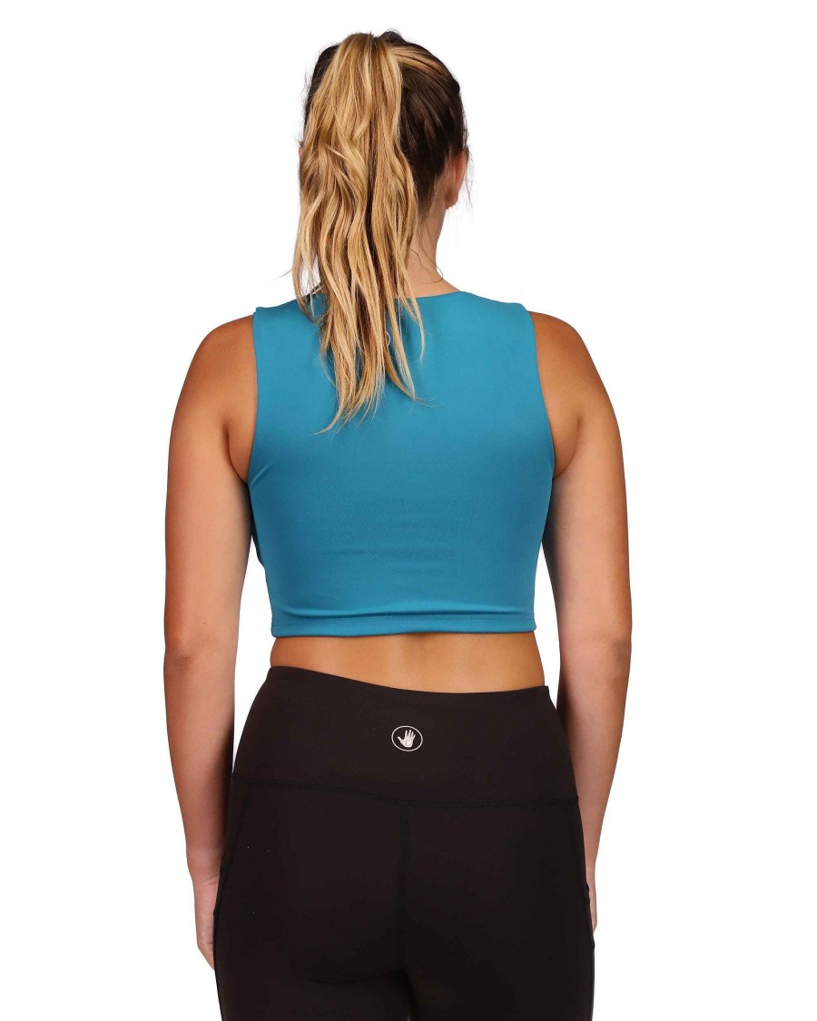 Women S2 Activewear | Reboot Activewear Crop Top Teal