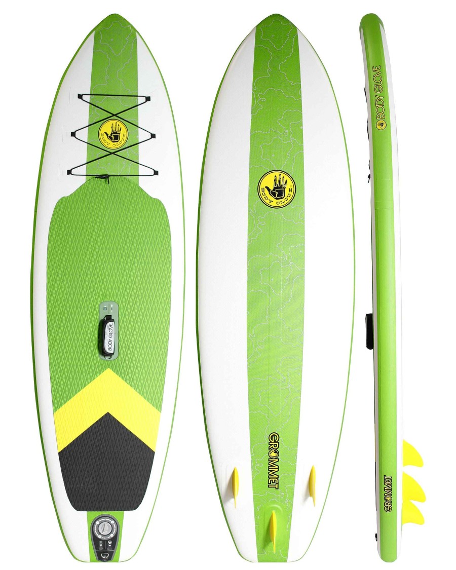 Boards Surf 9 Paddle Boards | Grommet 8' Kids' Inflatable Paddle Board Green