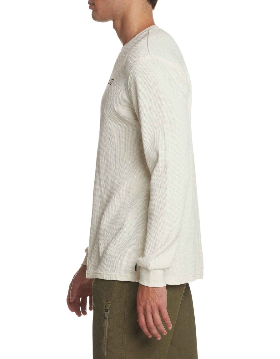 Men Jerry Leigh T-Shirts & Tops | Chasin Swells Waffle Weave Thermal Vanilla Fog