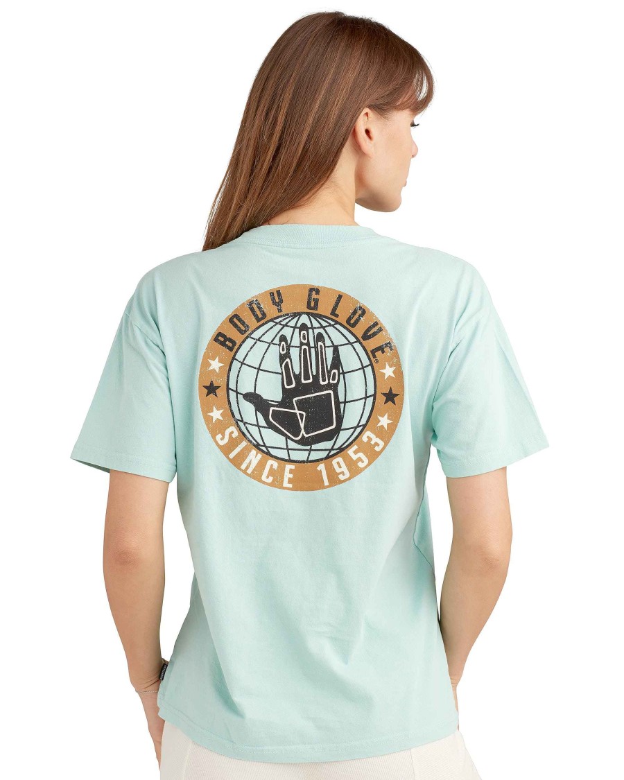 Women Jerry Leigh Tops | Salt Water Taffy T-Shirt Aqua