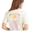 Women Jerry Leigh Tops | Summer Of Love T-Shirt Cream