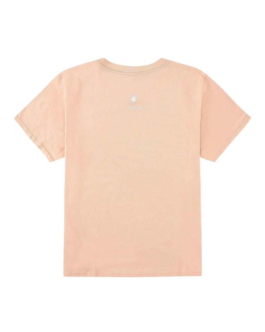 Women Riviera Supply Tops | Tati X Body Glove Sunrise T-Shirt Peach