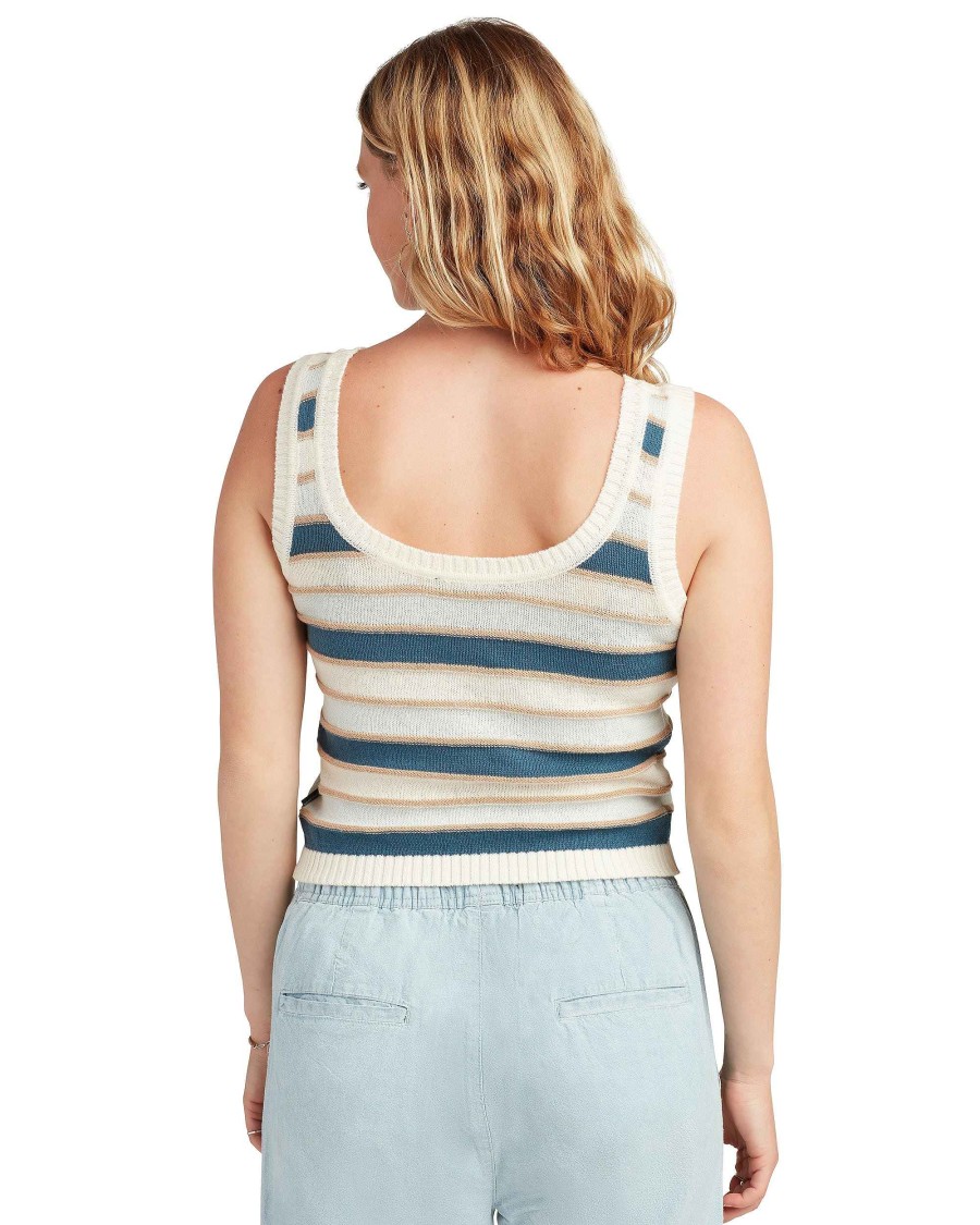 Women Jerry Leigh Tops | Stripes On Stripes Sweater Tank Multi