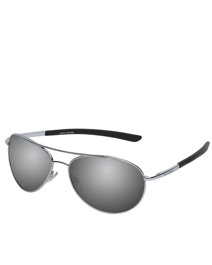 Accessories FGX Sunglasses | Men'S Oahu Polarized Sunglasses Silver