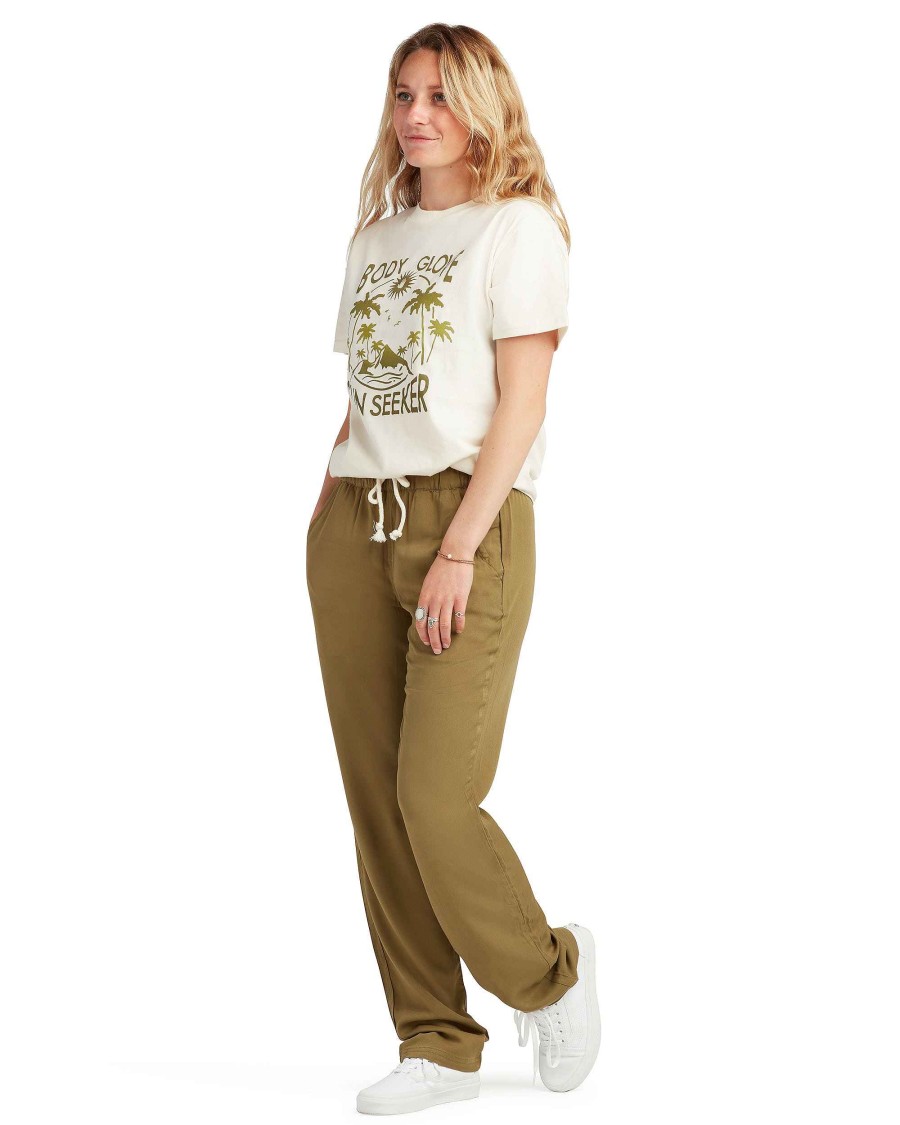 Women Jerry Leigh Bottoms | Feeling Good Drawstring Pant Fern