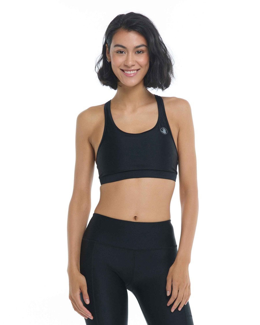 Swimwear SGS Cross-Overs | Smoothies Equalizer Sports Bra Black