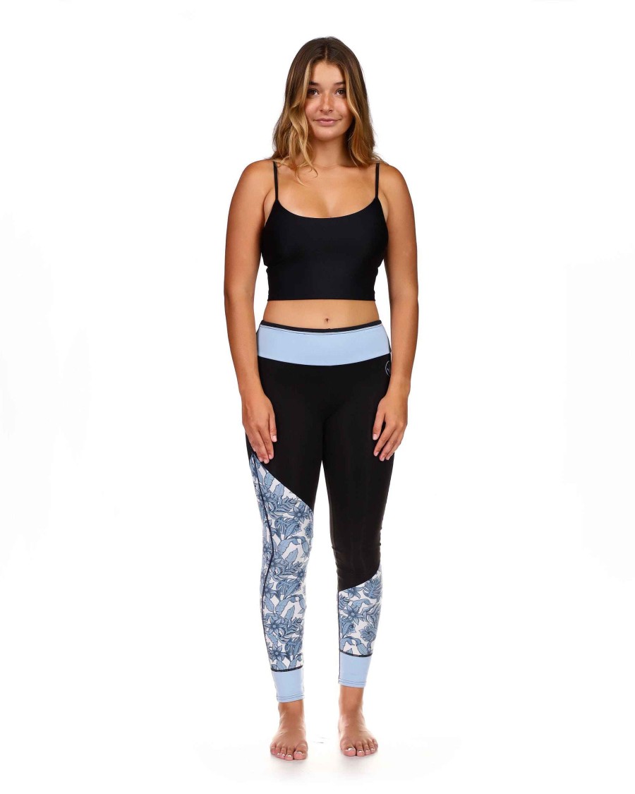 Women SDI Wetsuits | Stellar 2Mm Capri Pant Blue/Black Print