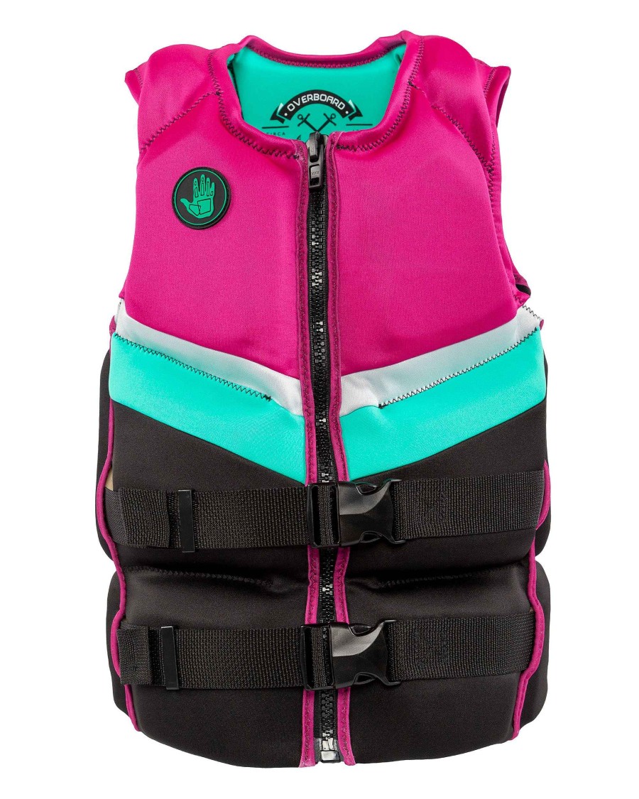 Life Vests SDI Coast Guard Approved | Women'S Overboard Uscga + Tca Ride Pfd Purple/Green