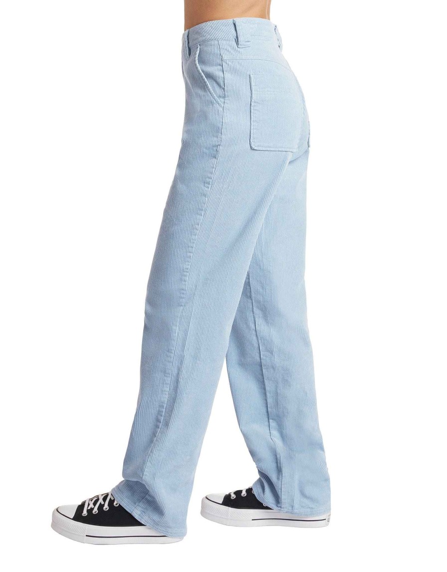 Women Jerry Leigh Sets | Lost In Time Cord Mid-Rise Relaxed Fit Pant Cloud