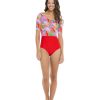 Swimwear SGS One-Pieces | Artistry Kat One-Piece Swimsuit Artistry / Multi