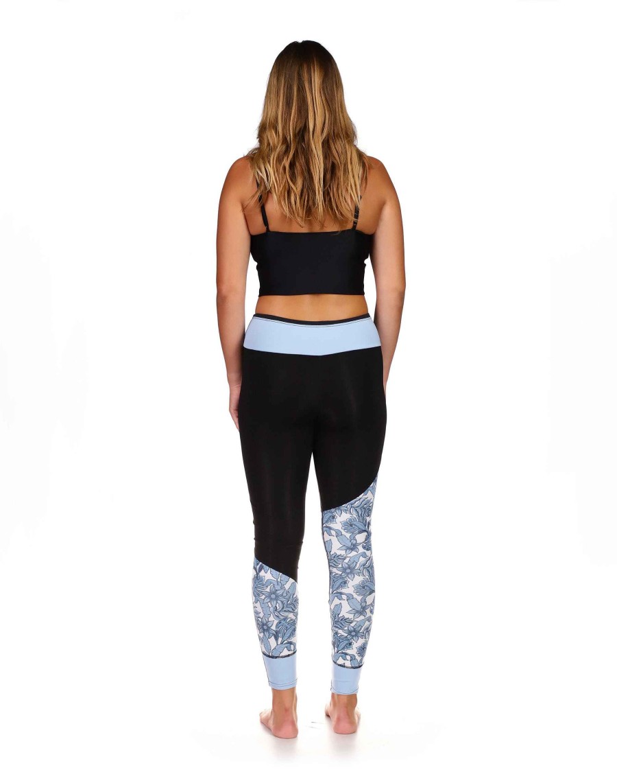 Women SDI Wetsuits | Stellar 2Mm Capri Pant Blue/Black Print