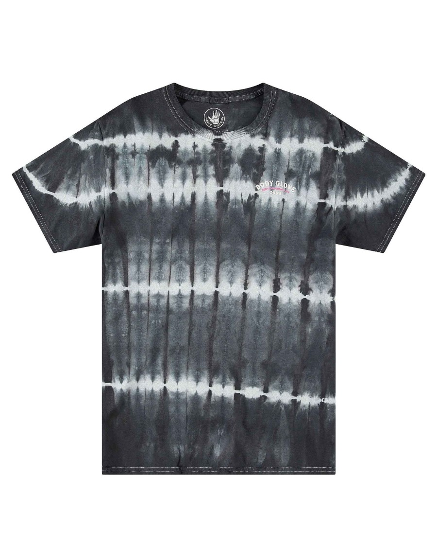 Men Jerry Leigh T-Shirts & Tops | Waterborne Tie-Dye Short-Sleeved T-Shirt Black/White