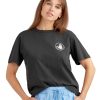 Women Jerry Leigh Tops | Tom-Boyish T-Shirt Black