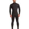 Men SDI Wetsuits | Variant 4/3Mm Men'S Chest-Zip Fullsuit Black