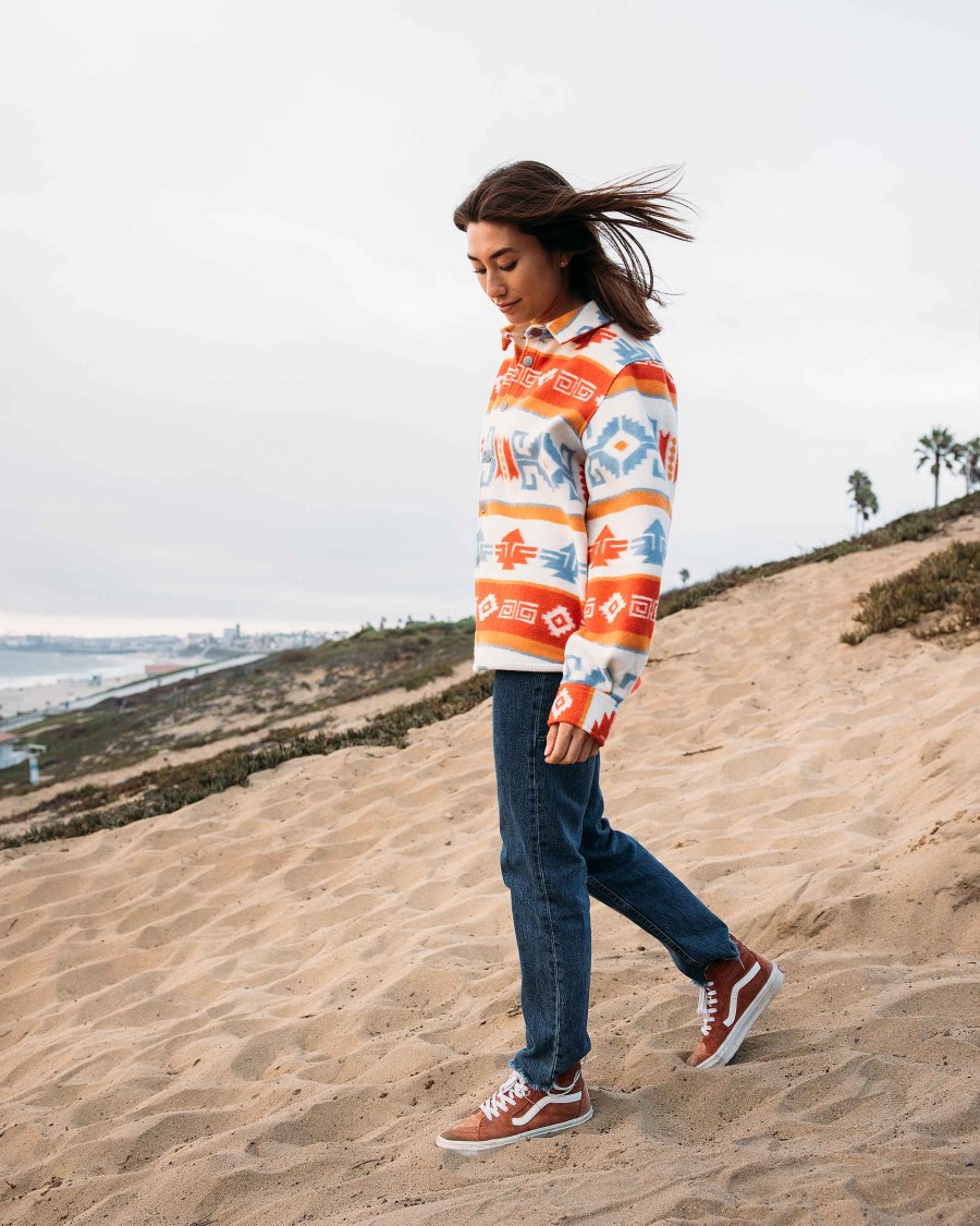 Women Jerry Leigh Hoodies & Jackets | Tribal Shacket Multi