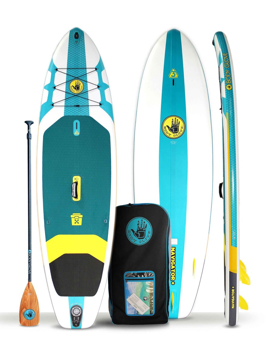 Boards Surf 9 Paddle Boards | Navigator+ 10'6" Inflatable Paddle Board Aqua/White