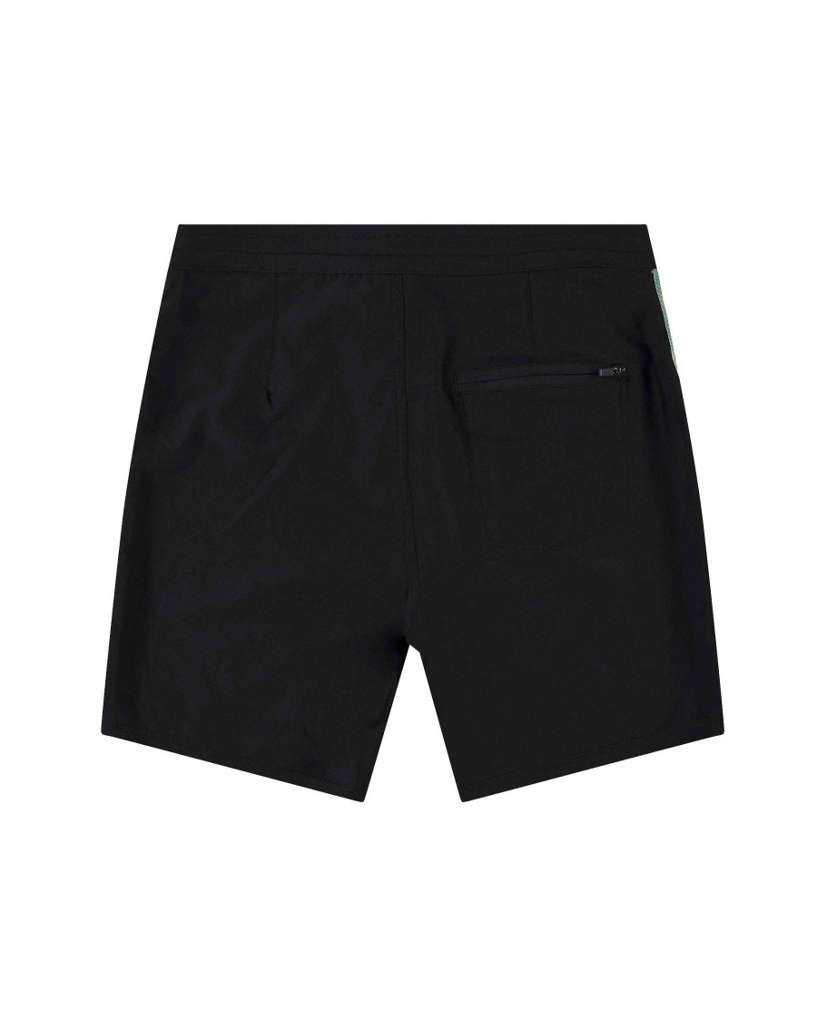 Swimwear Island Daze Boardshorts | Hermosa 18" Side-Stripe Boardshort - Rasta Rust