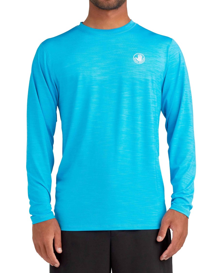 Men Island Daze T-Shirts & Tops | Offshore Pro Upf Long-Sleeve Shirt - Aqua Royal