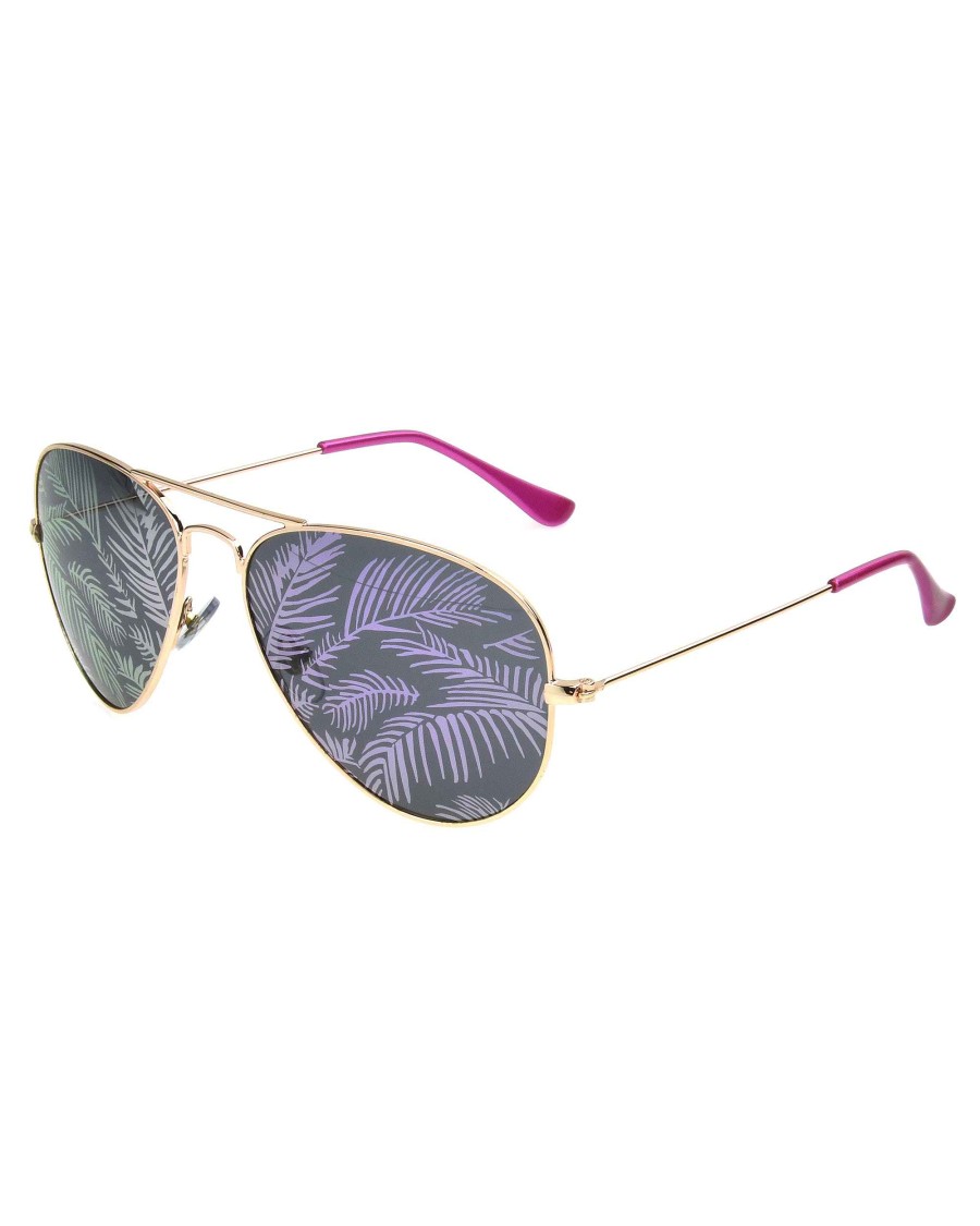 Women FGX Sunglasses | Tahiti Polarized Aviator Sunglasses - Rose Gold/Pink Pearl Rose Gold/ Pink Pearl