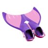 Accessories SDI Mermaid Fins & Tails | Kid'S Mermaid Linden Foldable Travel Monofin - Pink/Purple Pink Purple