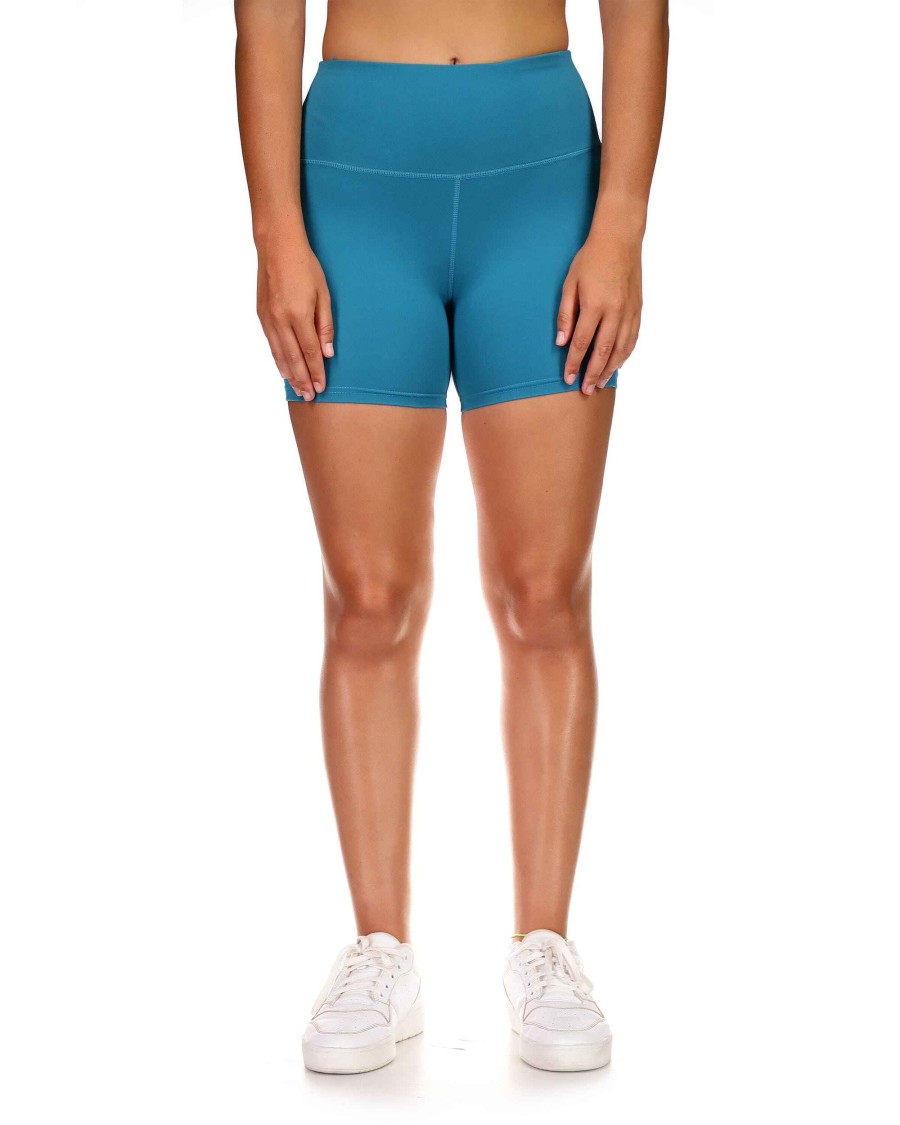 Women S2 Activewear | Dynamic 5" High-Rise Athletic Shorts Teal