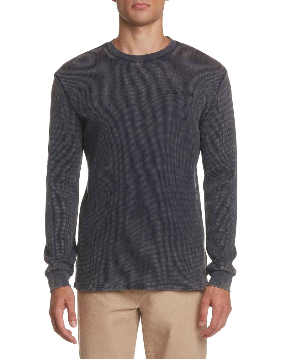 Men Jerry Leigh T-Shirts & Tops | Free Flow Waffle Weave Thermal Navy