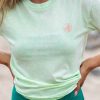 Women Jerry Leigh Tops | Women'S Sunkissed Swirl Tee Key Lime