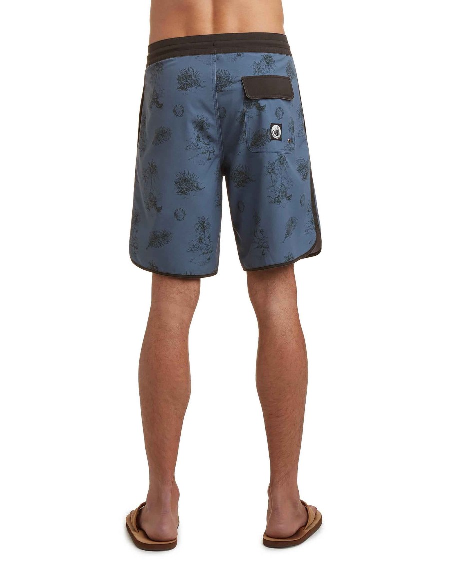 Swimwear Jerry Leigh Boardshorts | Og Scallop 19" Boardshorts Slate Black