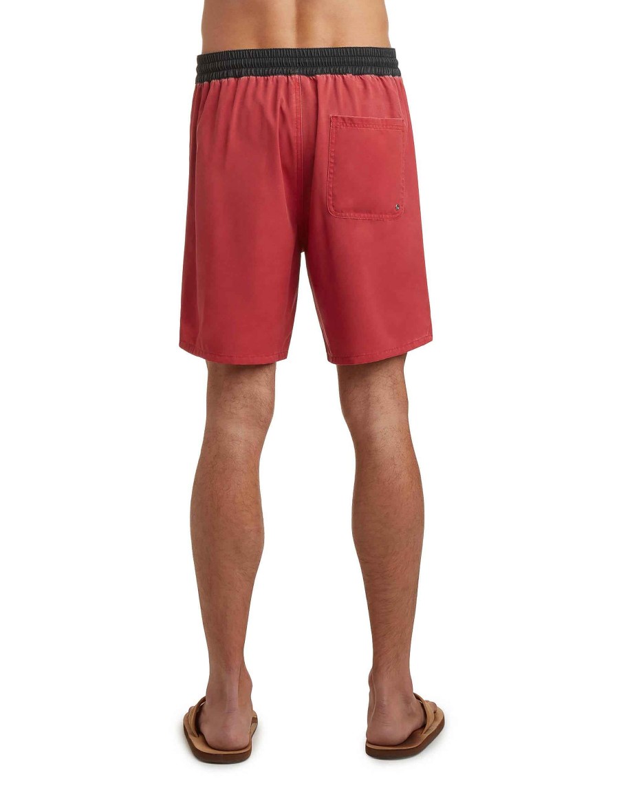 Swimwear Jerry Leigh Boardshorts | Floaters 19" Comfort Boardshorts Red