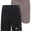 Kids Babyfair Apparel & Activewear | Boys' Solid And Camo/Black Shorts Set (8-18) Camo/Black & Grey