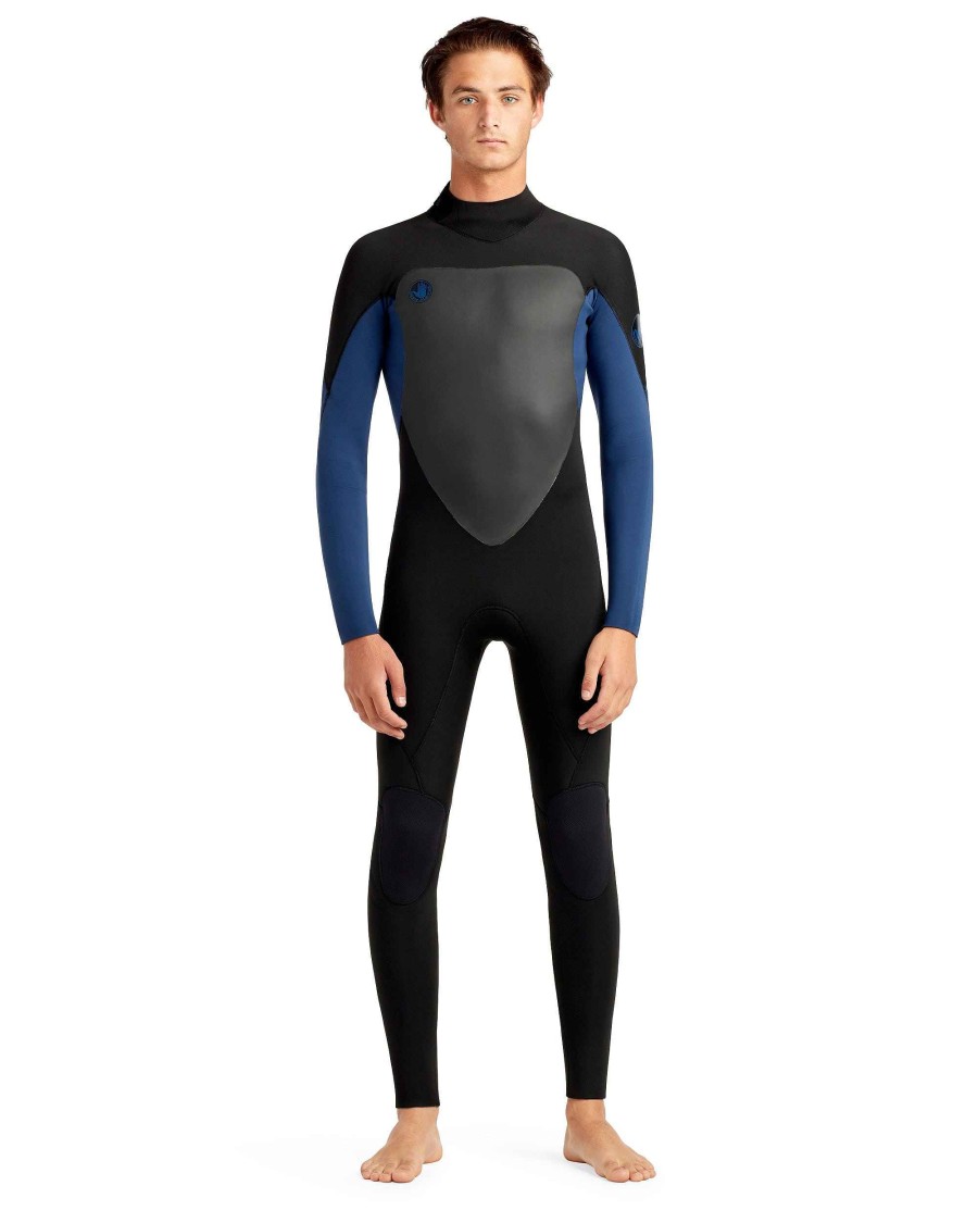 Men SDI Wetsuits | Phoenix 4/3Mm Men'S Back-Zip Fullsuit Blue