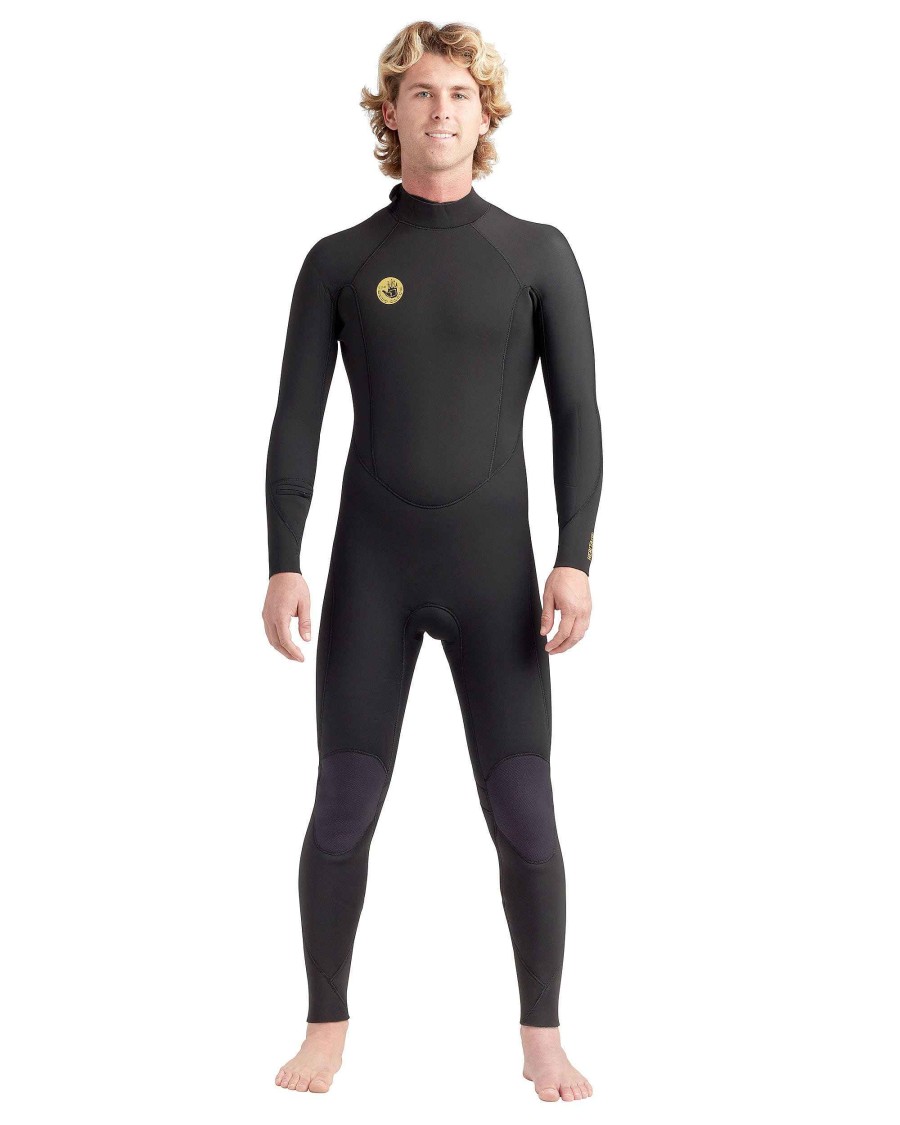 Men SDI Wetsuits | Heritage 3/2Mm Back-Zip Men'S Fullsuit Black