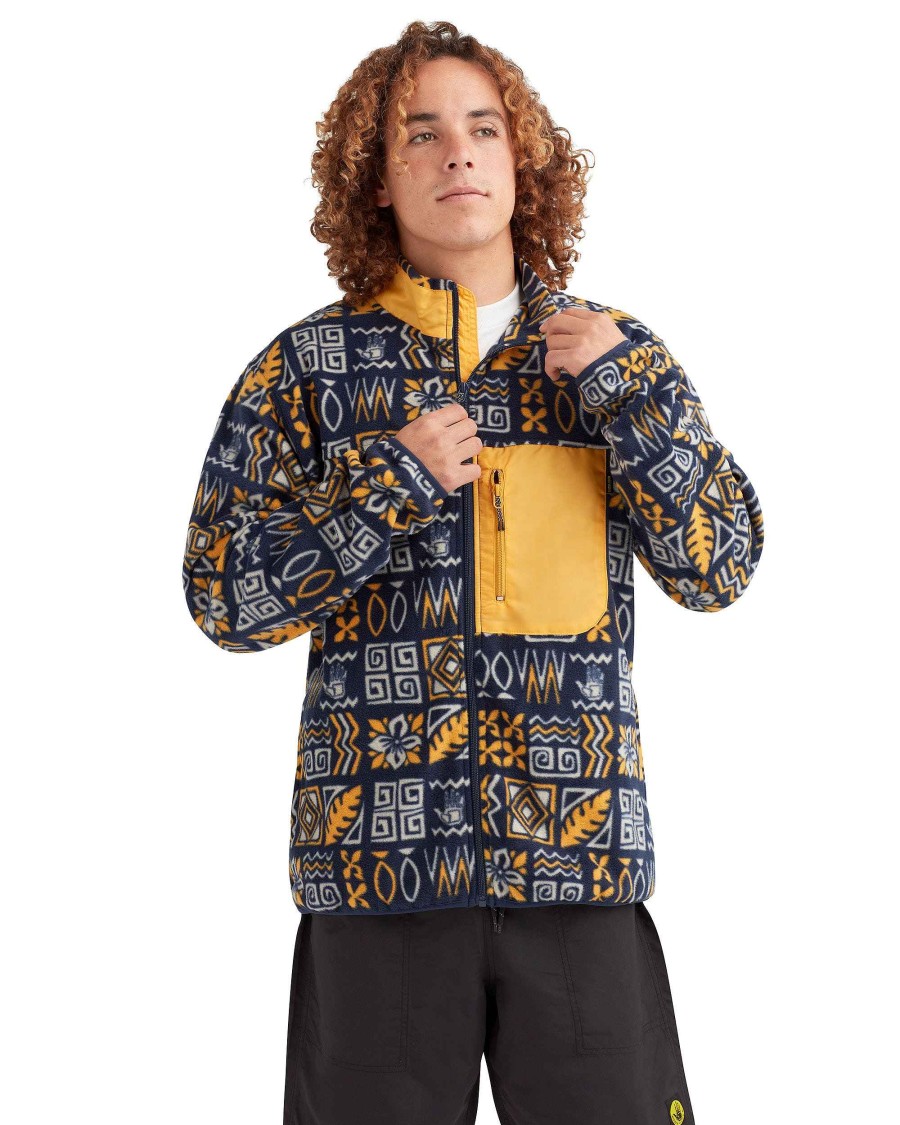 Men Jerry Leigh Hoodies & Jackets | Breakwall Full-Zip Polar Fleece Jacket Tribal Sapphire