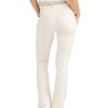 Women Jerry Leigh Leggings | Kendal High Waisted Ribbed Flare Legging Cream