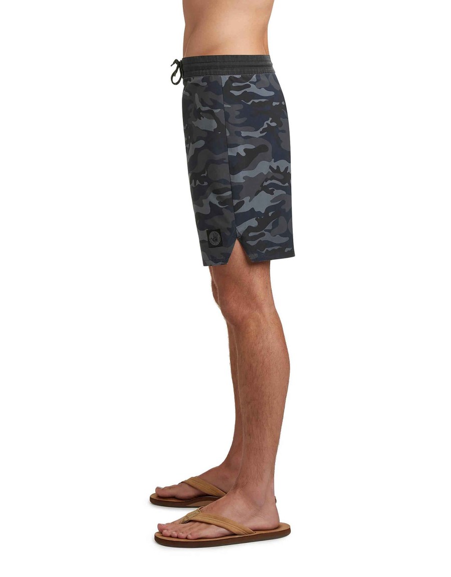 Swimwear Jerry Leigh Boardshorts | Fiftythree70 19" Performance Boardshorts Midnight Camo