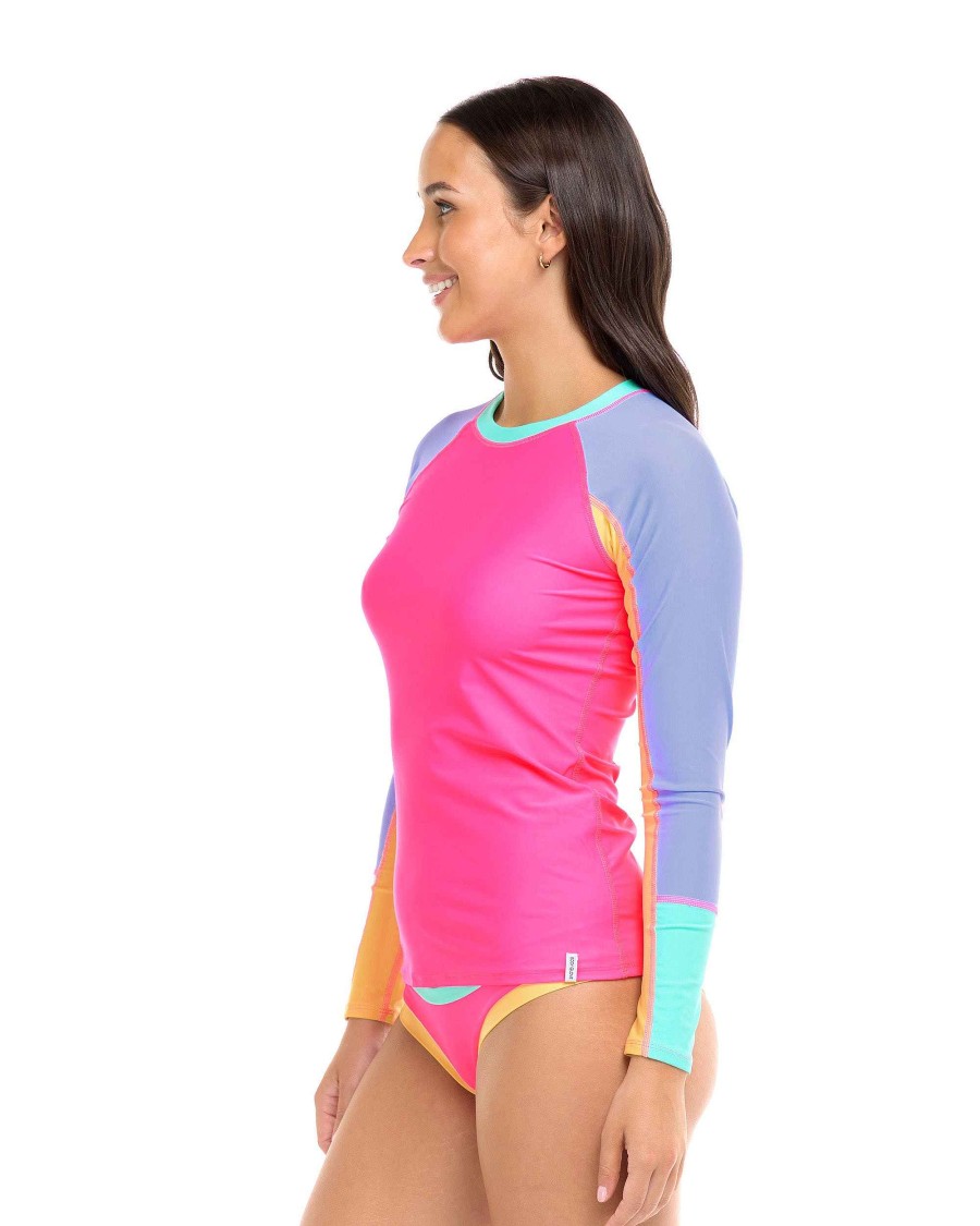 Boards SGS Rash Guards | Vibration Sleek Long Sleeve Rashguard Bubble Gum