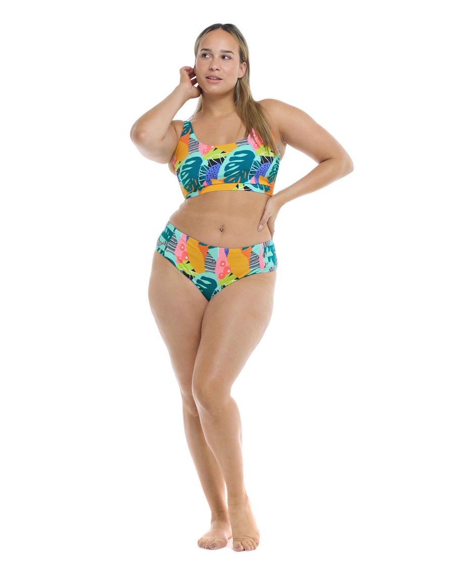 Swimwear SGS Plus Size Swimwear | Curacao Amore Plus Size Bikini Top Multi