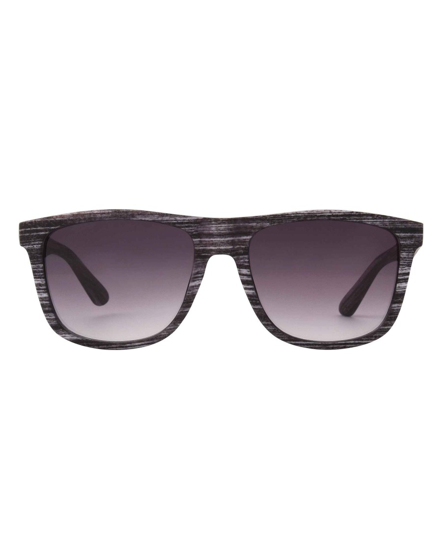 Accessories FGX Sunglasses | Talise Way-Style Frame Sunglasses - Black/Wood Black Wood