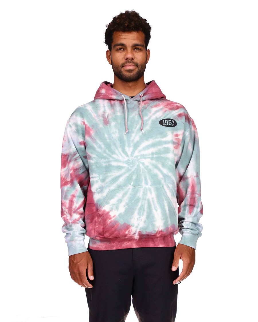 Men Jerry Leigh Hoodies & Jackets | 1953 Tie-Dyed Fleece Pullover Hoodie Jade