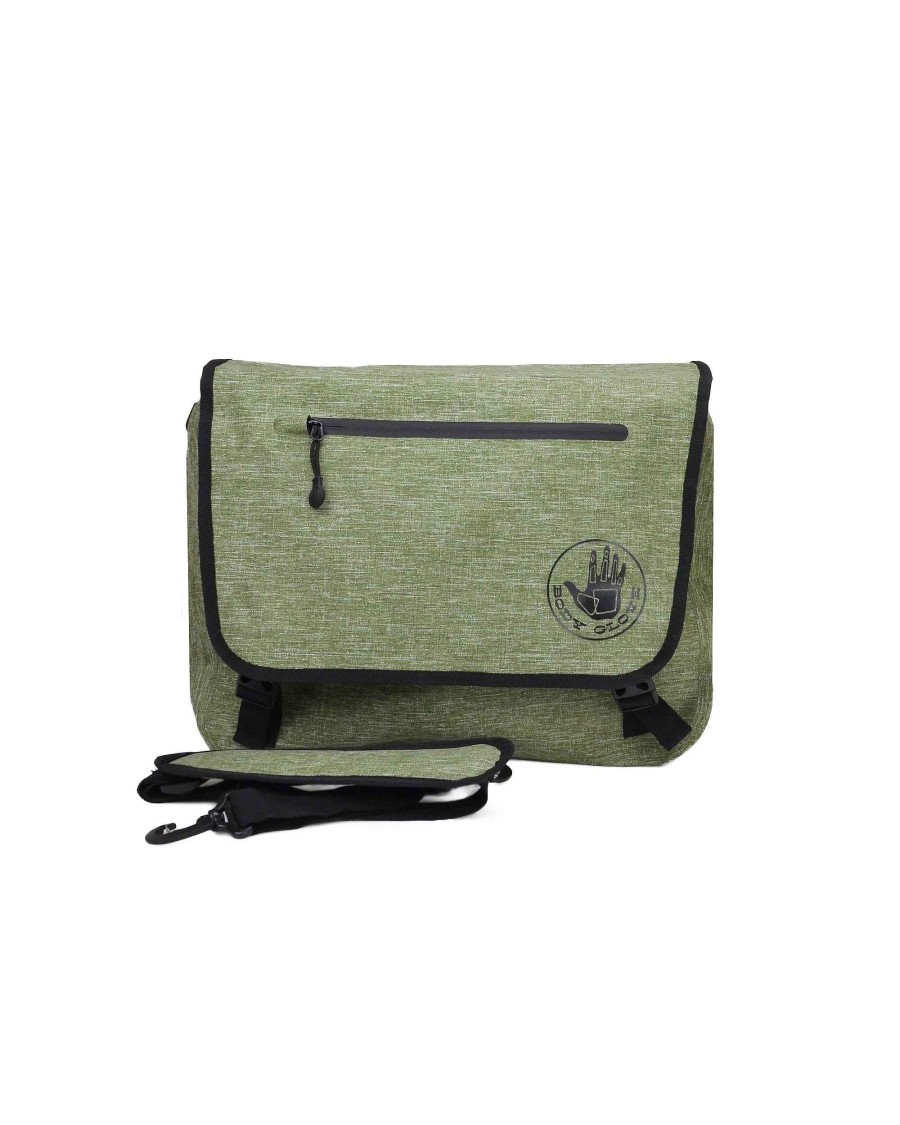 Accessories LongLat Backpacks & Luggage | Terramar Waterproof Messenger Bag Green