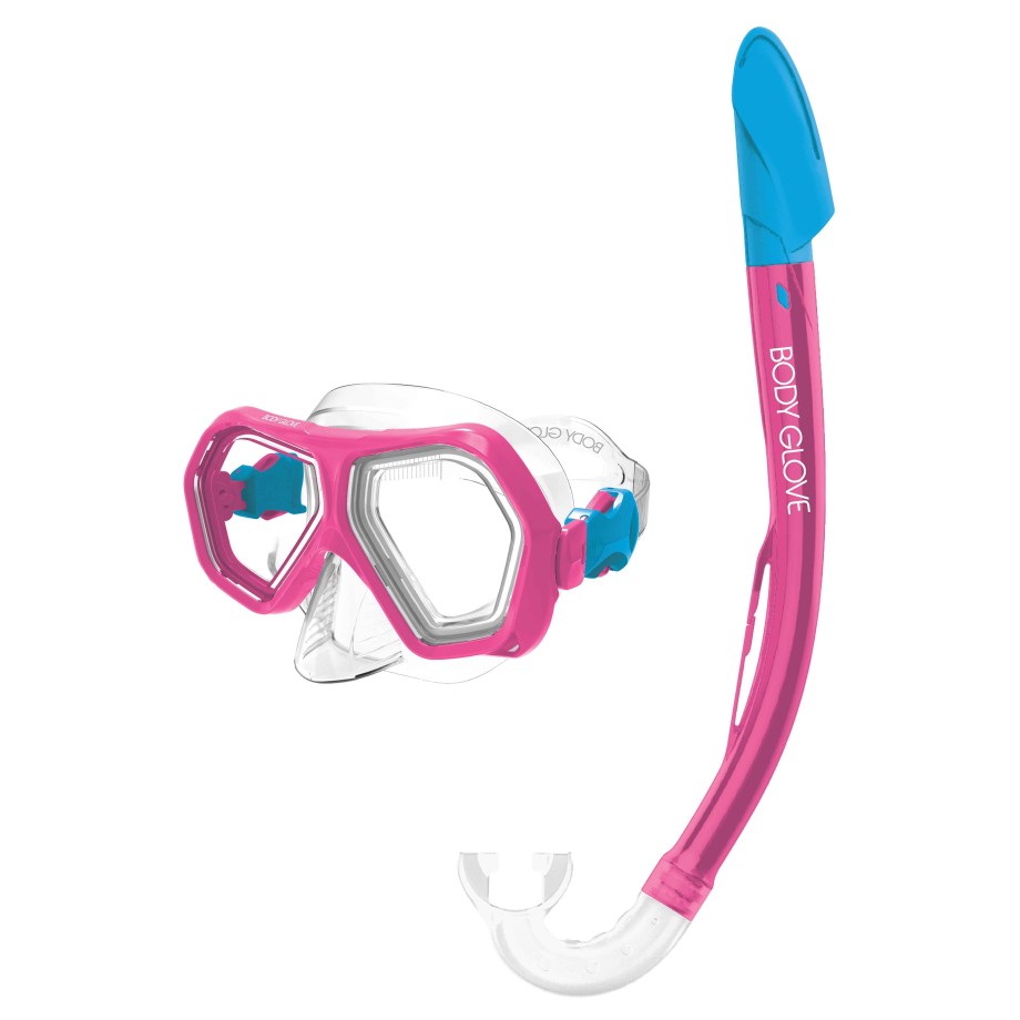 Accessories SDI Masks & Snorkels | Kid'S Mischief Mask/Snorkel Combo Pink/Aqua