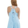 Swimwear SGS Cover-Ups | Flowery Skies Irina Romper - Baby Blue Baby Blue/Flowery Skies Prt