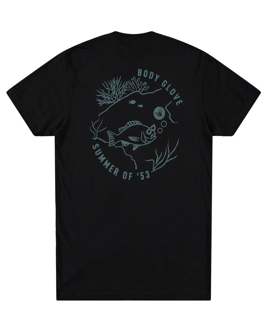 Men Green Coast Graphics T-Shirts & Tops | Men'S Summer Of '53 Graphic T-Shirt Black