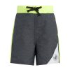 Kids Babyfair Swimwear | Boys' Two-Tone Swim Shorts Dark Grey & Green