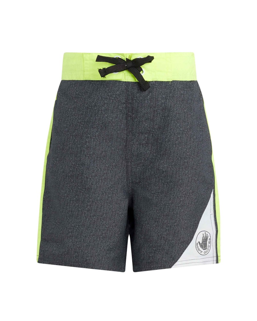 Kids Babyfair Swimwear | Boys' Two-Tone Swim Shorts Dark Grey & Green