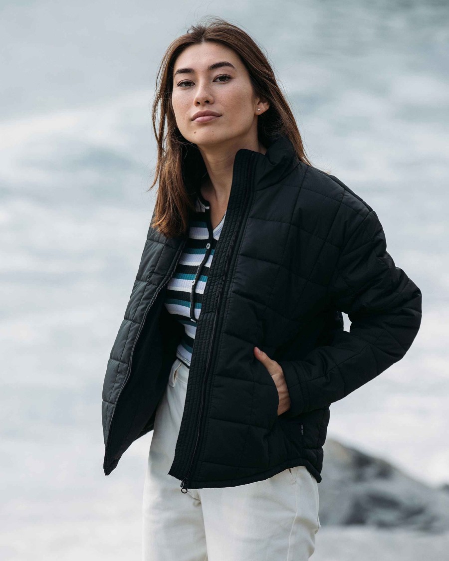 Women Jerry Leigh Hoodies & Jackets | The Perfect Puffer Black