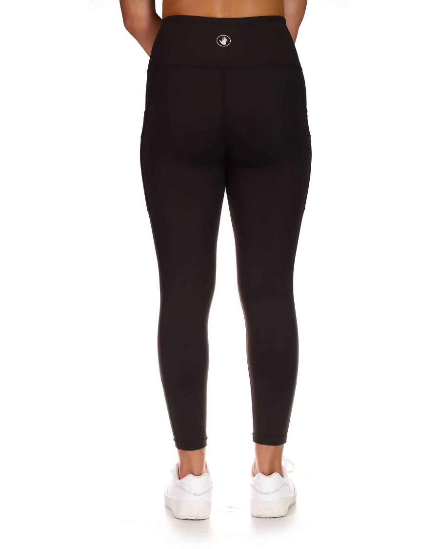 Women S2 Activewear | Breezy 7/8 High-Rise Legging W/ Zippered Pockets Black