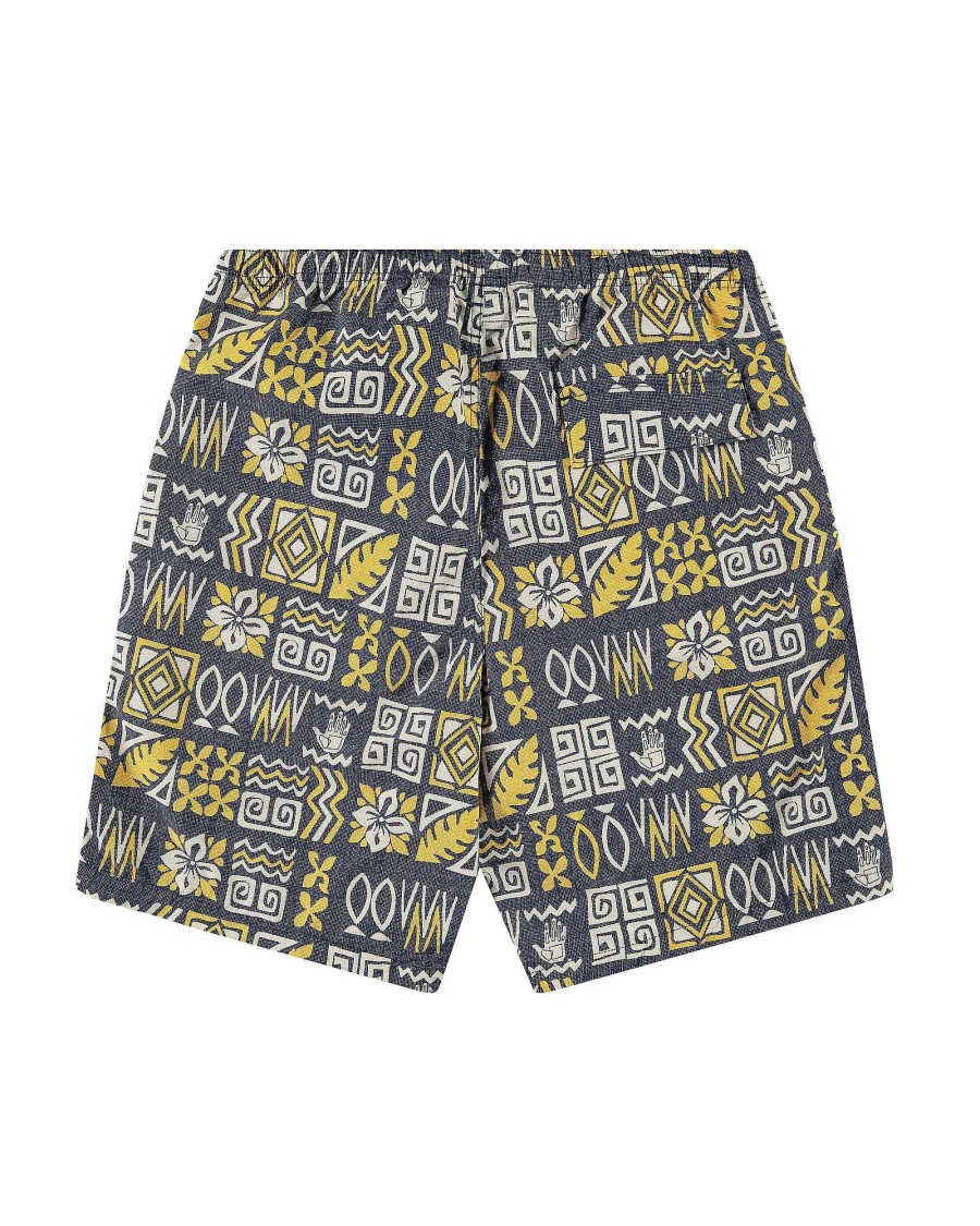 Men Jerry Leigh Shorts | Burnout Trail Shorts - Tribal Sapphire